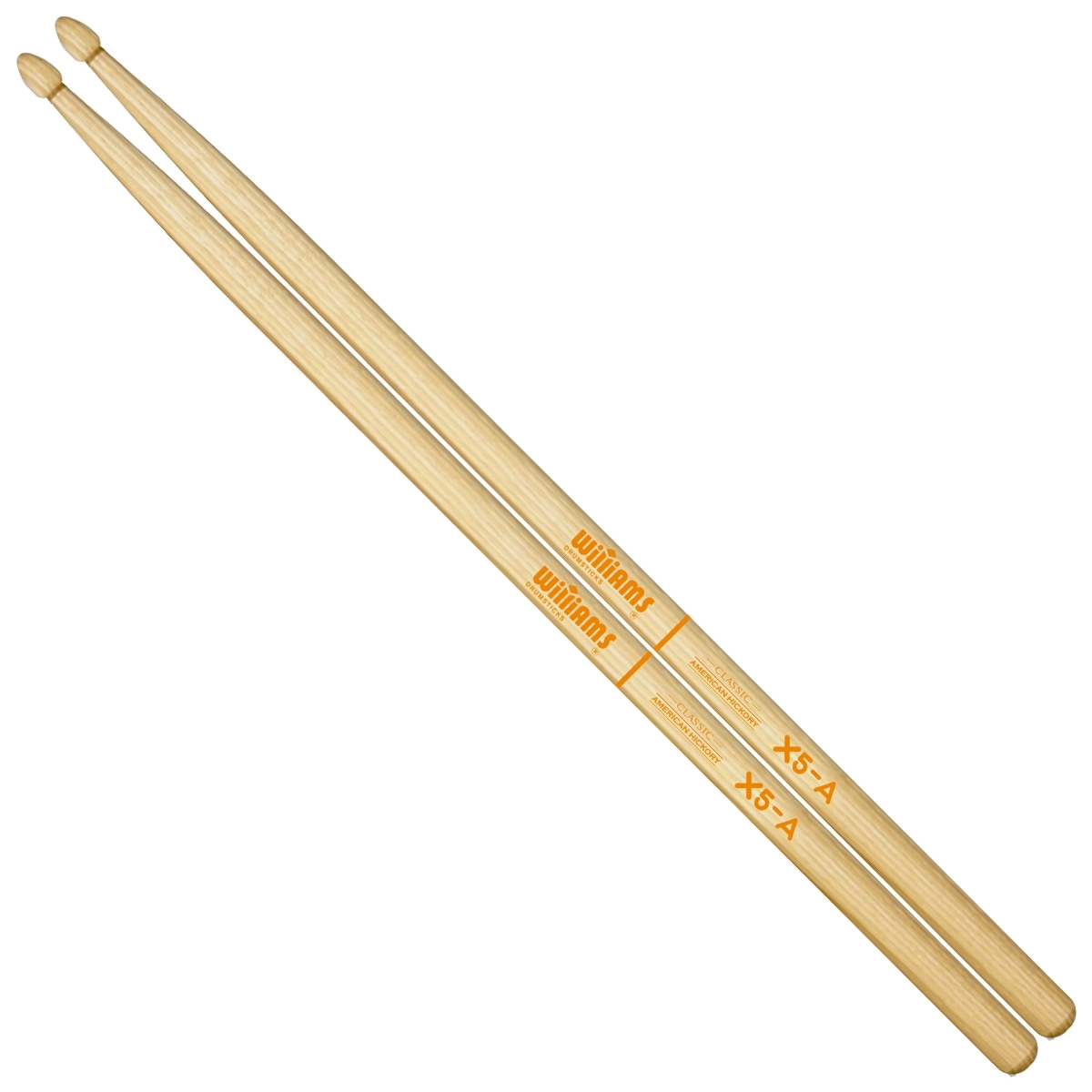 Imagem do produto Baqueta Williams Classic X5A Estendida Medium Rock American Hickory