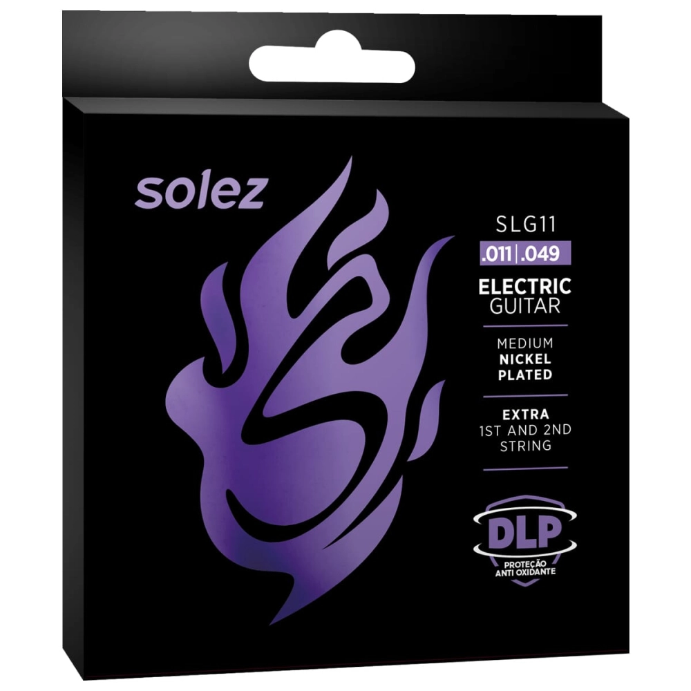 Imagem do produto Encordoamento Para Guitarra Solez 011 SLG11 Com 2 Cordas Extras
