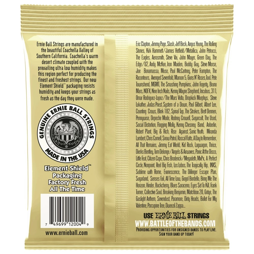 Imagem do produto Encordoamento Para Violão Aço Ernie Ball 011 Earthwood 2004