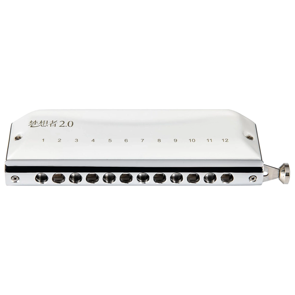 Imagem do produto Gaita Easttop Cromática Dream 2.0 C Dó Branca T1248 2.0 Com Case