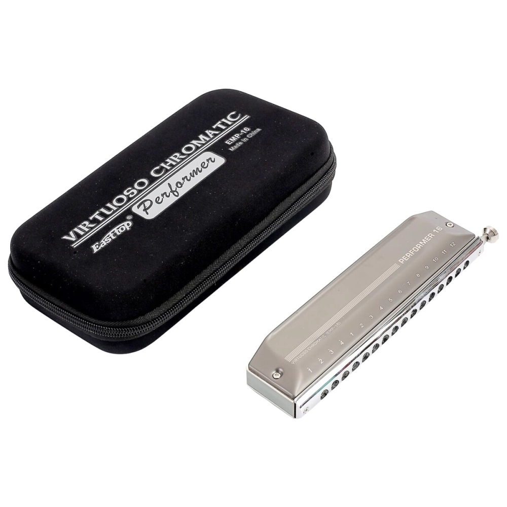 Imagem do produto Gaita Easttop Cromática Performer C Dó EMP16C Com Case