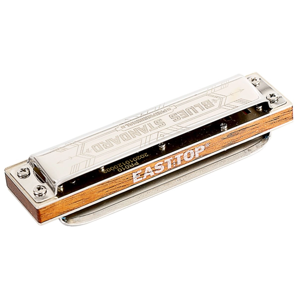 Imagem do produto Gaita Easttop Diatônica Blues Standard C Dó PRO10C Com Case