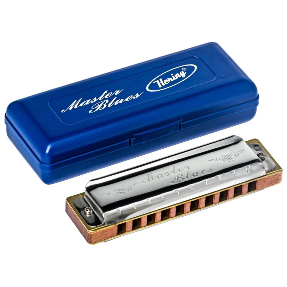 Imagem do produto Gaita Hering Diatônica Master Blues C Dó 9020C Com Case
