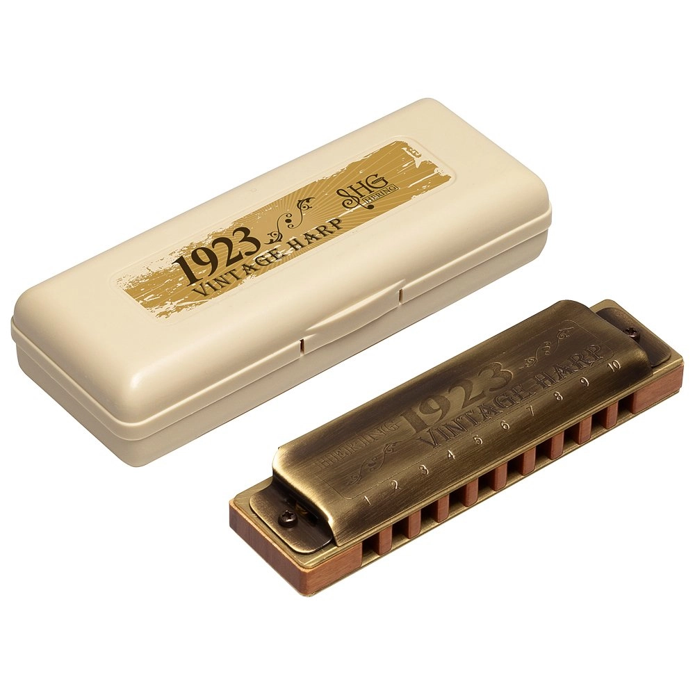 Imagem do produto Gaita Hering Diatônica Vintage Harp 1923 C Dó 1020C Com Case