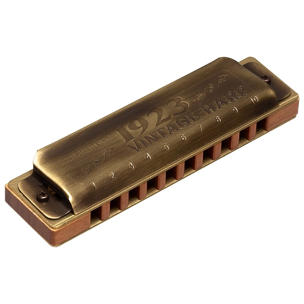 Imagem do produto Gaita Hering Diatônica Vintage Harp 1923 G Sol 1020G Com Case
