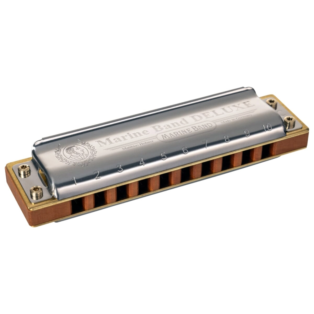 Imagem do produto Gaita Hohner Diatônica Marine Band Deluxe G Sol 2005/20 Com Case