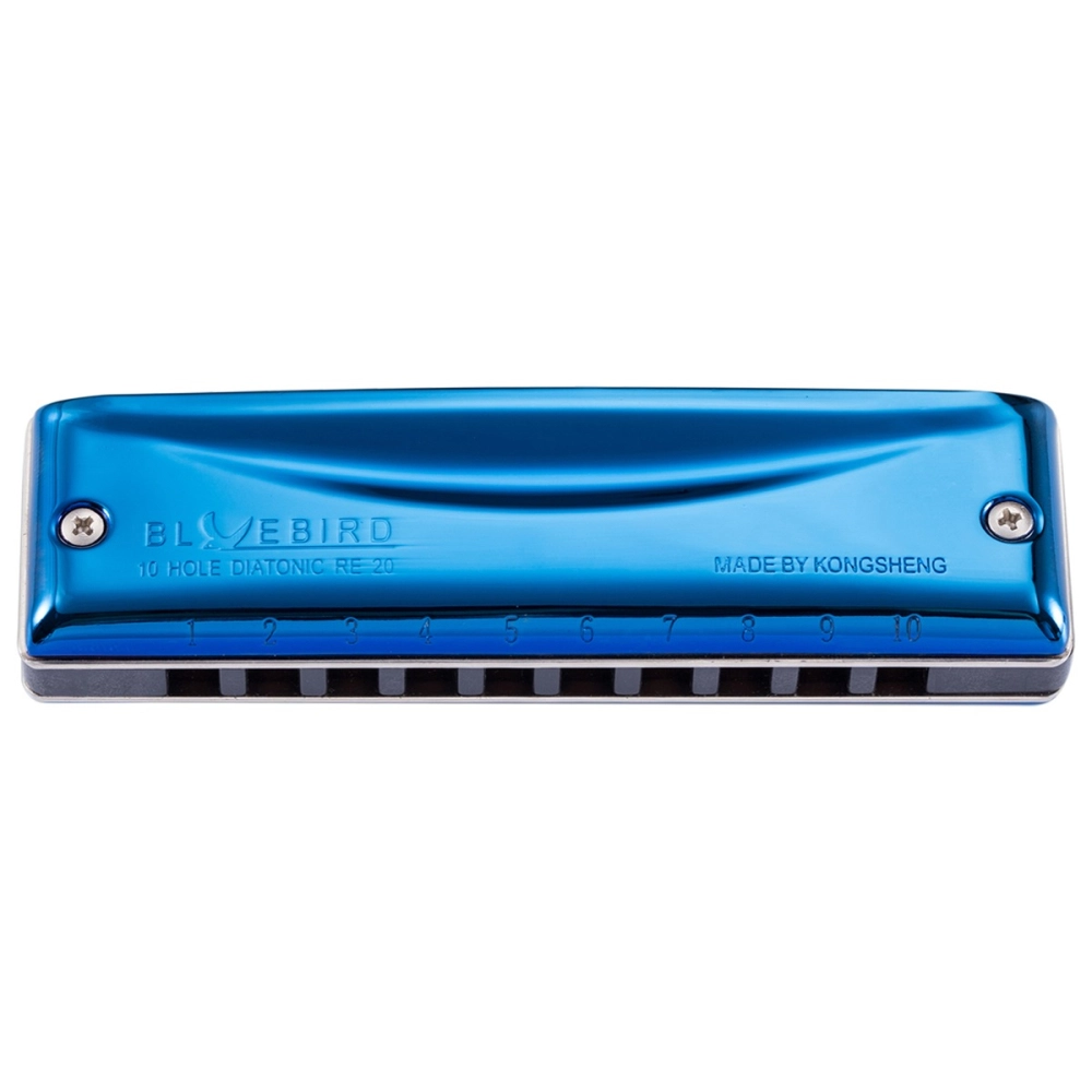 Imagem do produto Gaita Kongsheng Diatônica Bluebird G Sol RE-20 Com Case