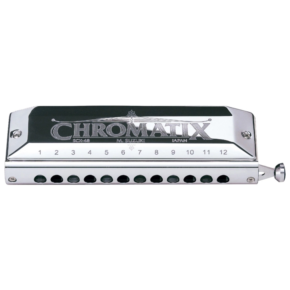 Imagem do produto Gaita Suzuki Cromática Chromatix C Dó SCX-48 48 Vozes Com Case