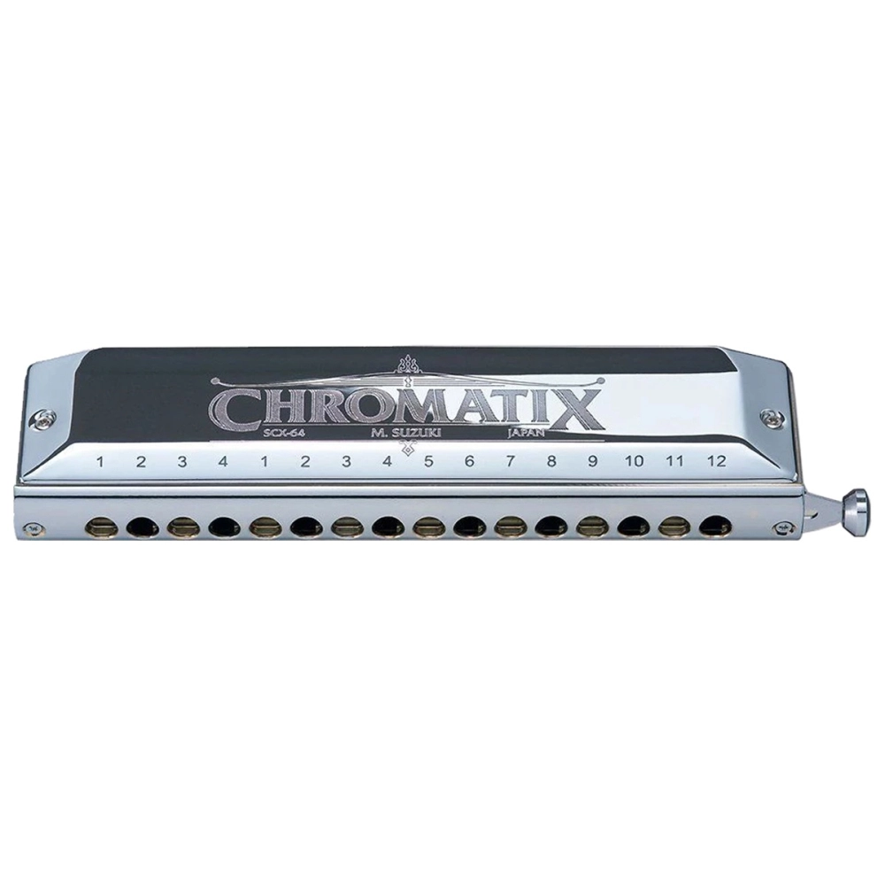Imagem do produto Gaita Suzuki Cromática Chromatix C Dó SCX-64 64 Vozes Com Case
