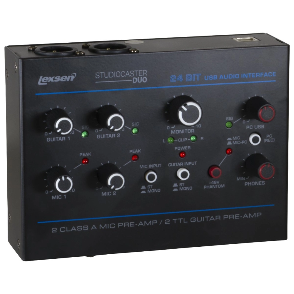 Imagem do produto Interface de Audio e Mixer Lexsen Studiocaster Duo 4 Canais