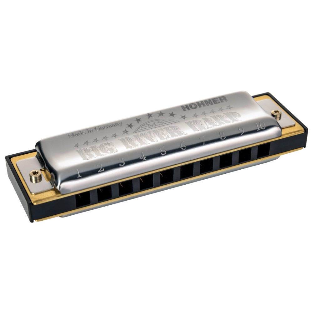 Imagem do produto Kit 3 Gaitas Hohner Diatônica Big River 590/20 20 Vozes Com Case